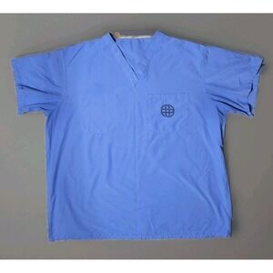Medline PerforMAX Ceil Blue V-Neck Scrub Top XL 810NTHXL-CM Polyester Pocket
